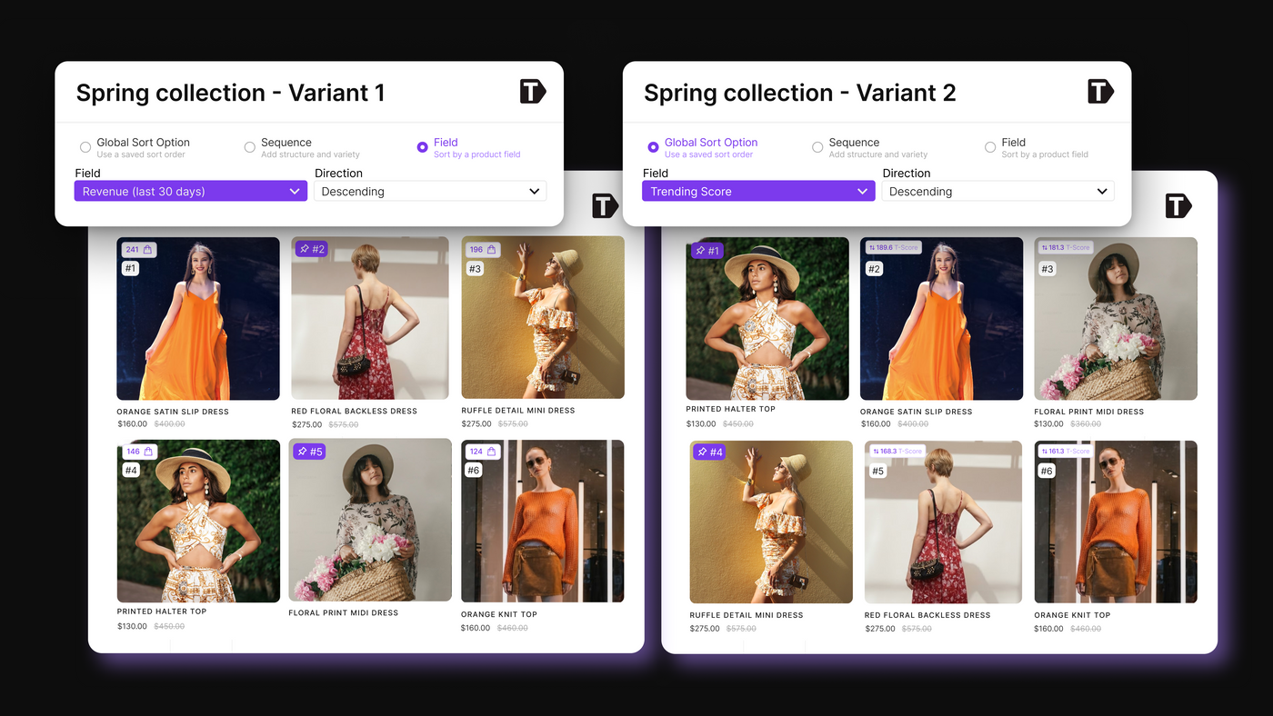Compare different strategies on the same Collection