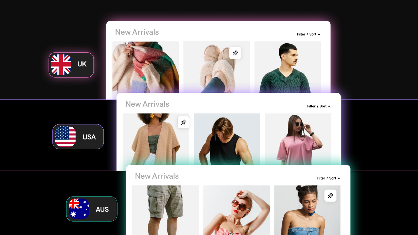 Position products differently for each Shopify Market
